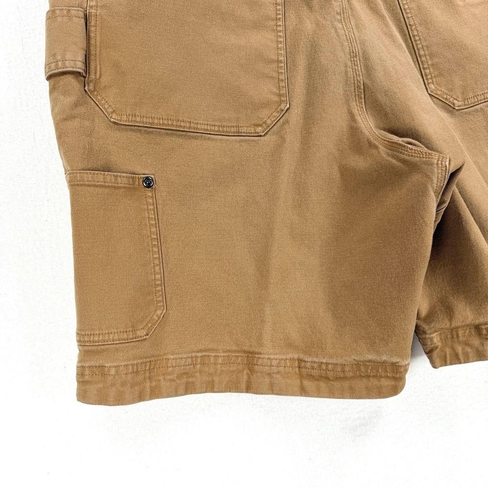Mens Duluth Trading Flex Fire Hose Shorts Utility Workwear Brown Size 38 Canvas - Picture 10 of 10